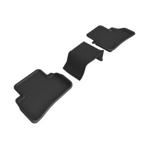 Mercedes-Benz C-Class Floor Mats - Rear - 3D MAXpider - Kagu - Black - `22-`24 Mercedes-Benz C-Class Floor Mats - Rear - 3D MAXpider - Kagu - Black - `22-`24